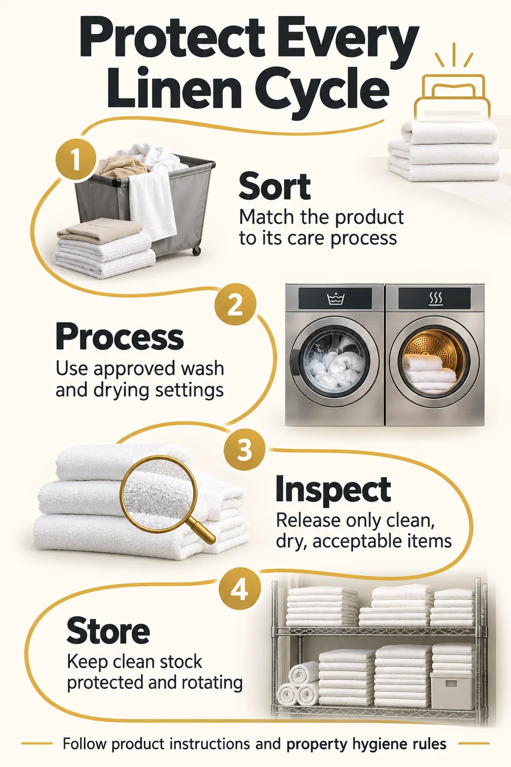 Control Damage Throughout the Linen Care Cycle Control Damage Throughout the Linen Care Cycle