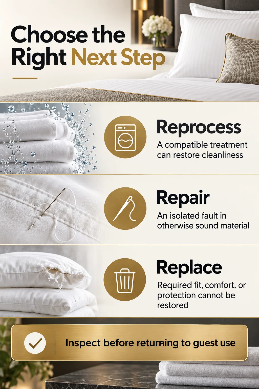 Use Warning Signs to Decide Whether to Reprocess, Repair, or Replace Use Warning Signs to Decide Whether to Reprocess, Repair, or Replace