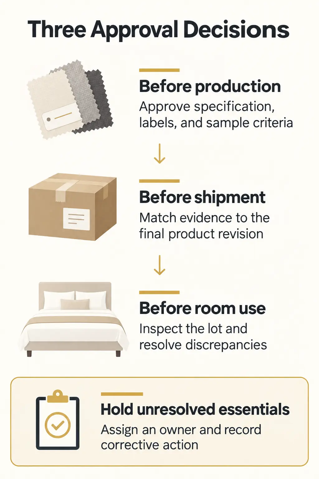 Approve the Evidence, Test the Sample, and Control Shipment Release Approve the Evidence, Test the Sample, and Control Shipment Release