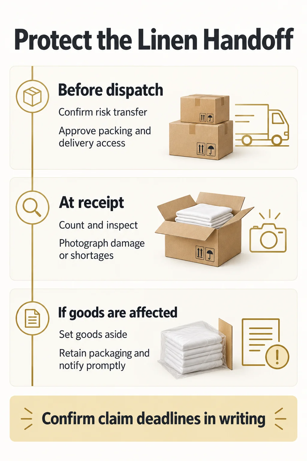 Allocate Shipping Risk and Plan the Receiving Handoff Allocate Shipping Risk and Plan the Receiving Handoff