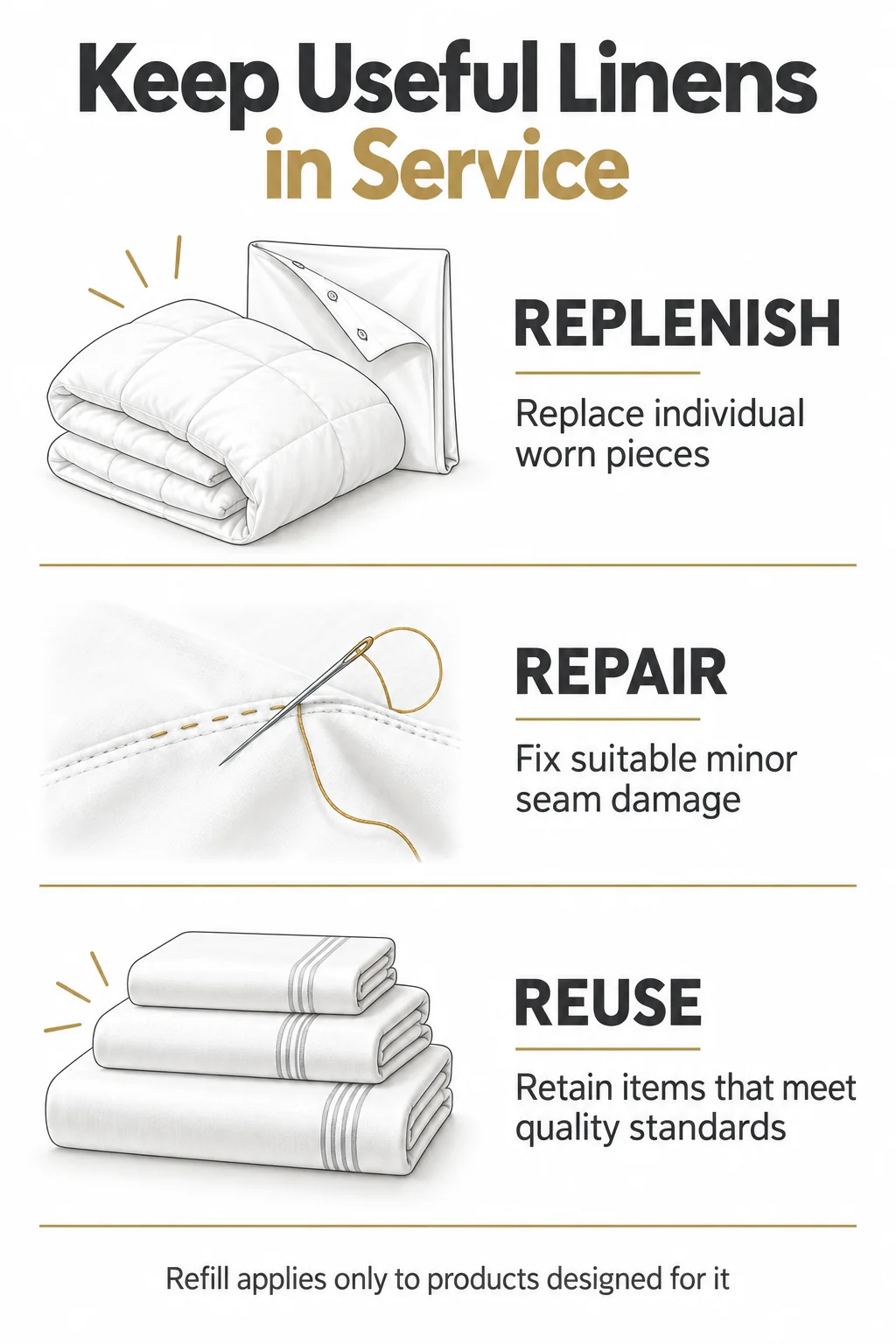 Design the Linen System for Replenishment and Reuse Design the Linen System for Replenishment and Reuse