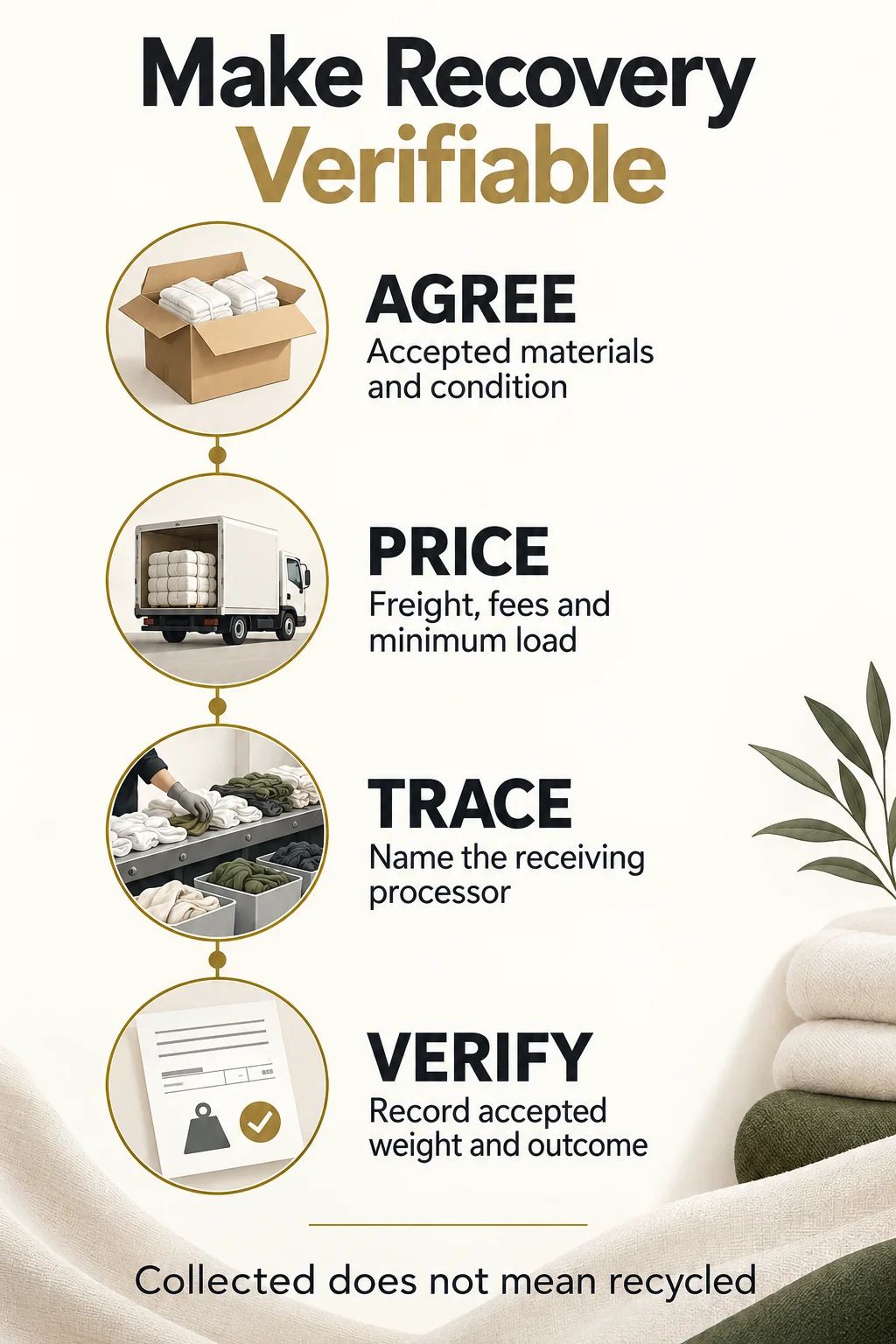 Verify Packaging and Supplier Take-back Outcomes Verify Packaging and Supplier Take-back Outcomes