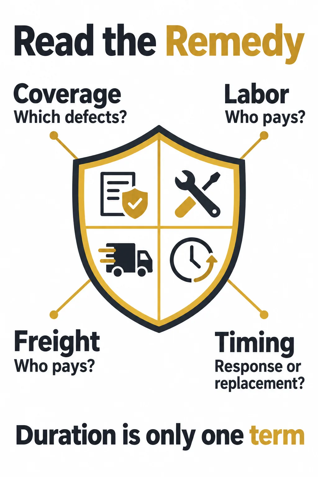 Compare Warranty Remedies and Service Compare Warranty Remedies and Service