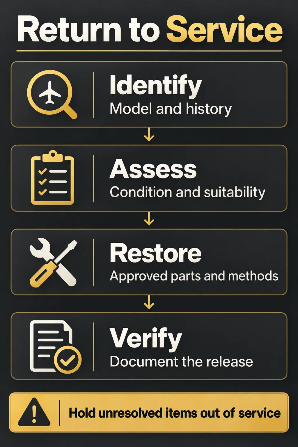Qualify Reuse and Repair Before Returning Equipment to Service Qualify Reuse and Repair Before Returning Equipment to Service