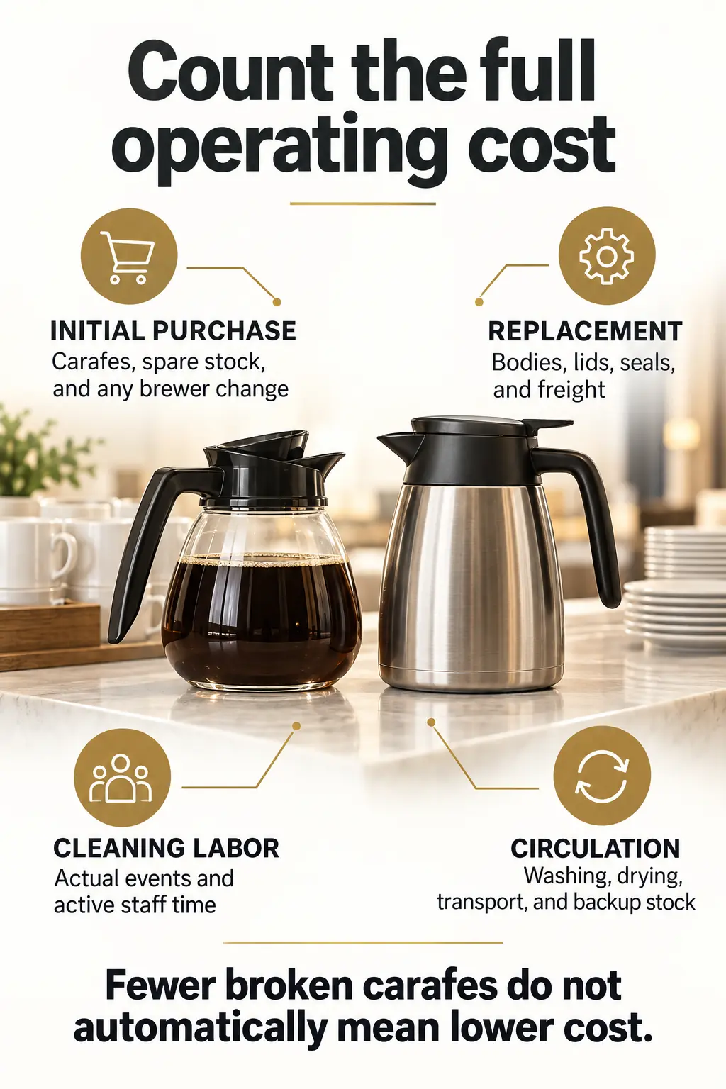 Calculate Replacement and Cleaning Cost on the Same Basis