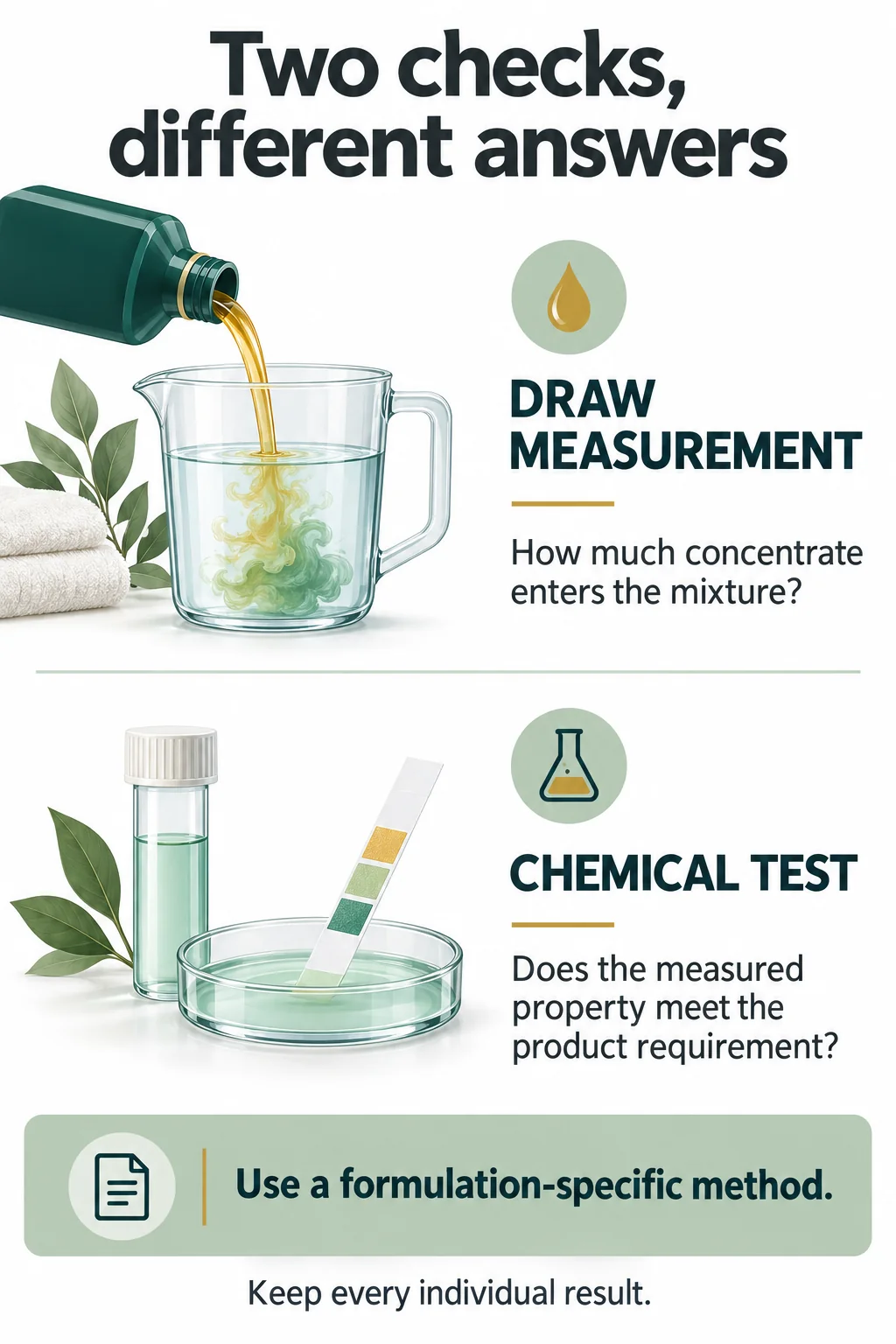 Test Dilution at the Actual Hotel Outlet