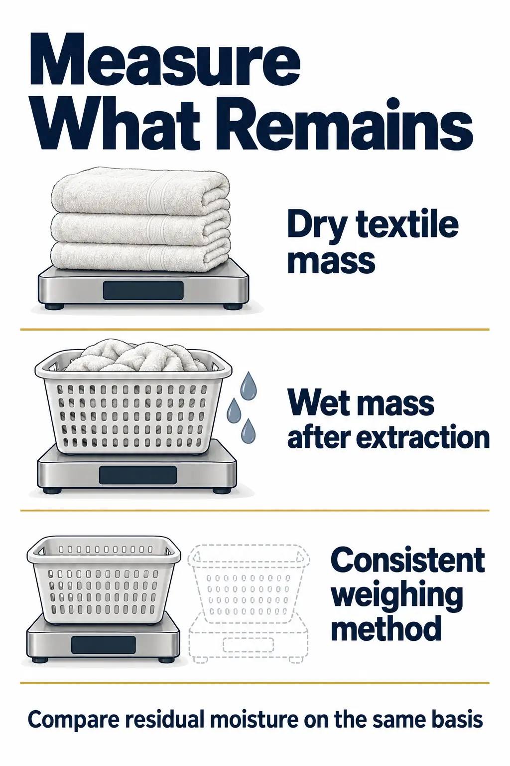 Measure Extraction by Residual Moisture
