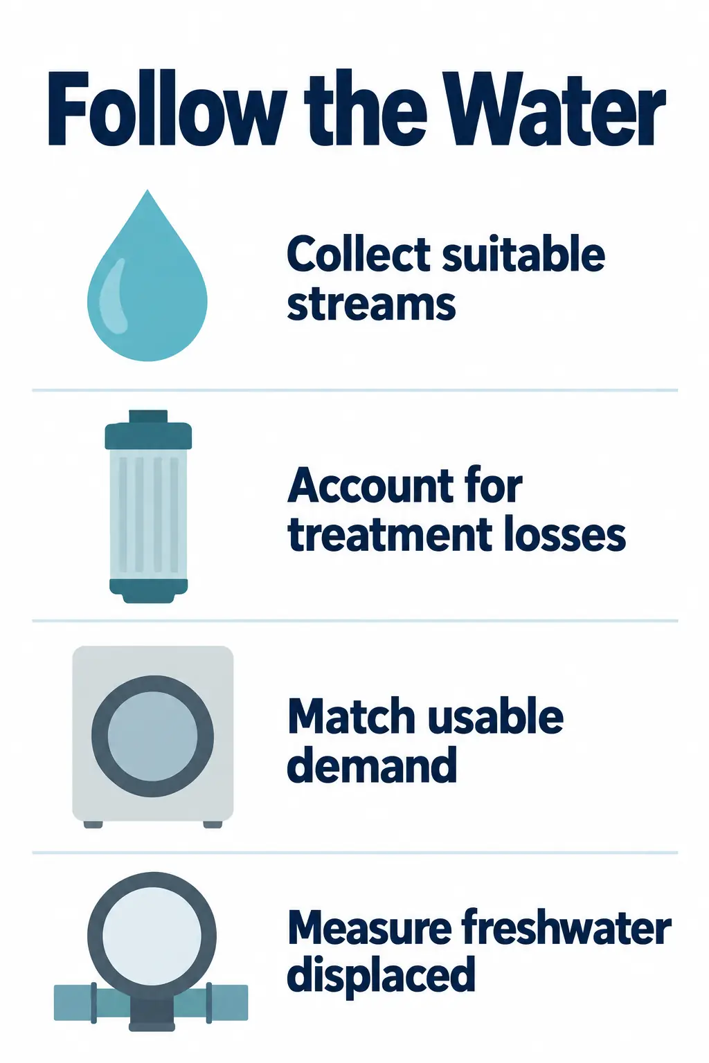 Which Water Will the System Recover and Where Will It Go?