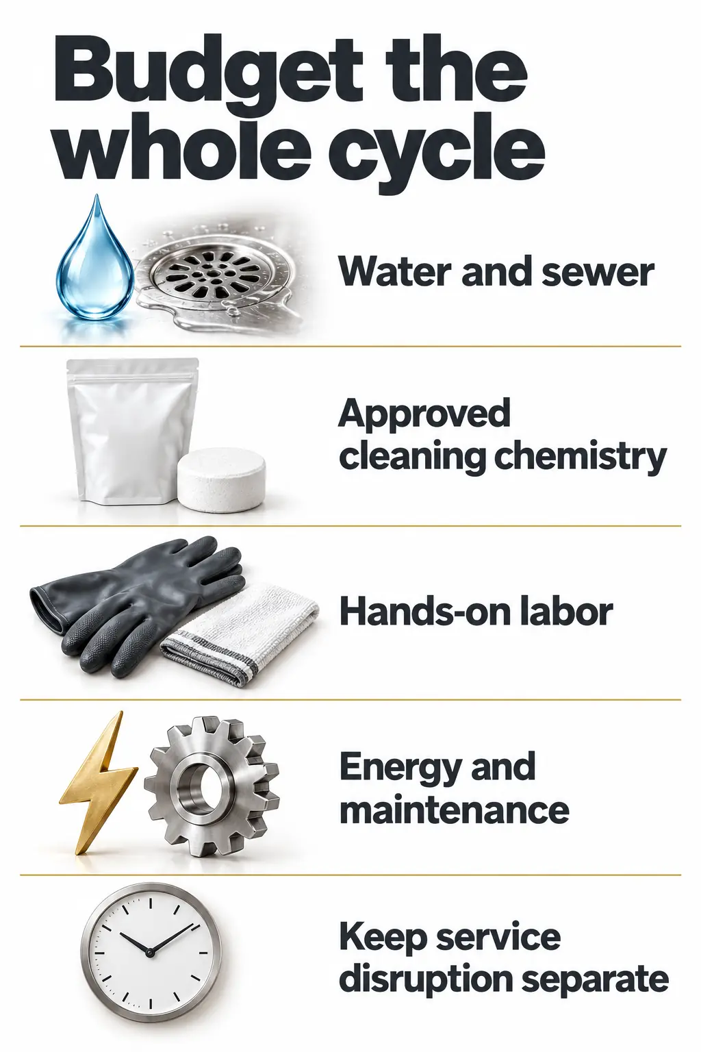 Build a Water and Chemical Budget