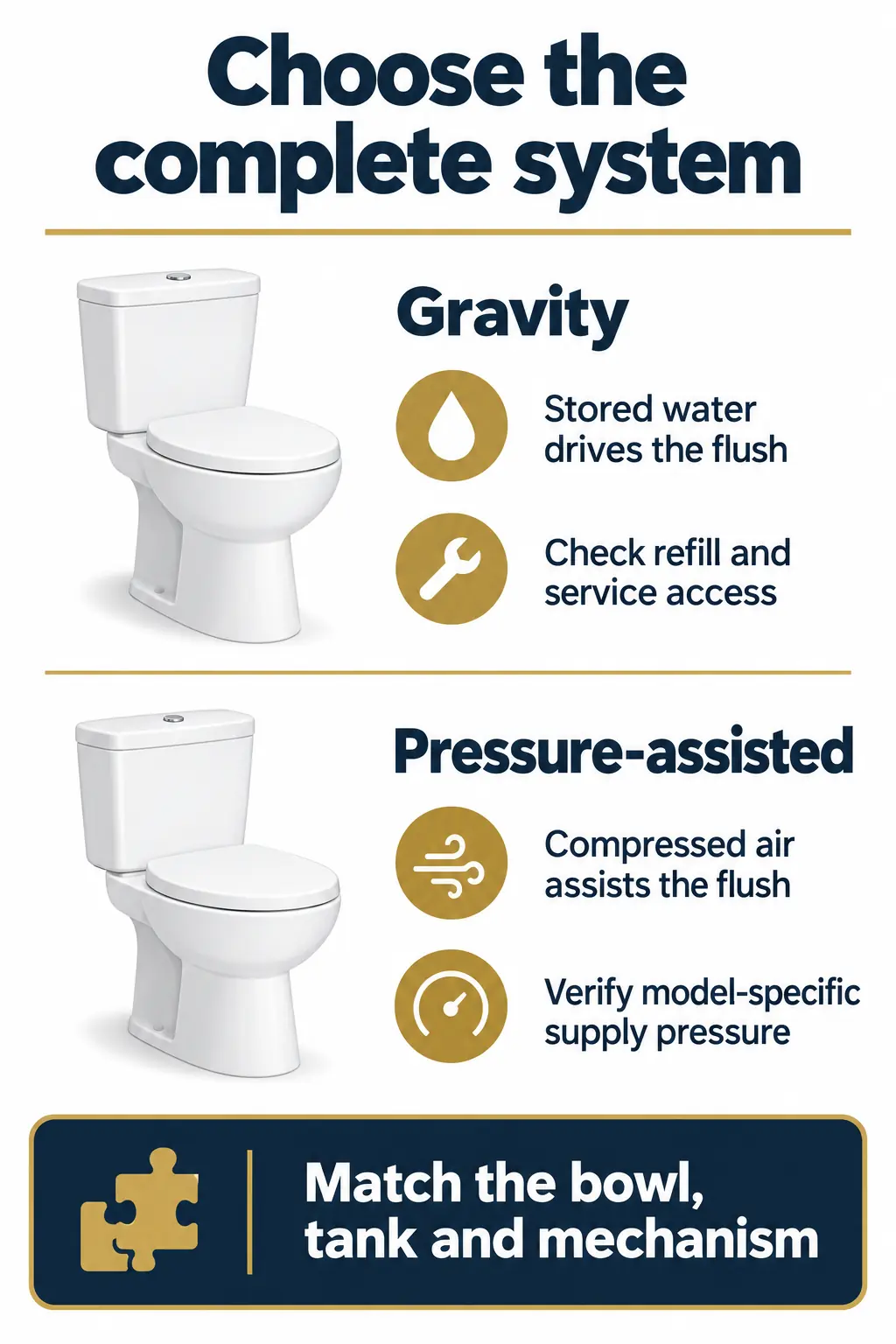 Compare complete toilet assemblies, not flushing labels Compare complete toilet assemblies, not flushing labels